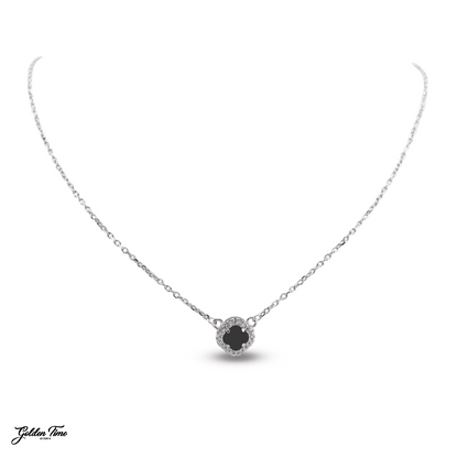 CADENA TRÉBOL ONIX GLAMOUR