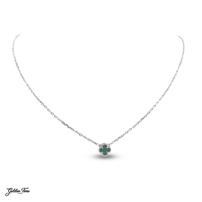 CADENA TRÉBOL MALAQUITA ESSENTIAL