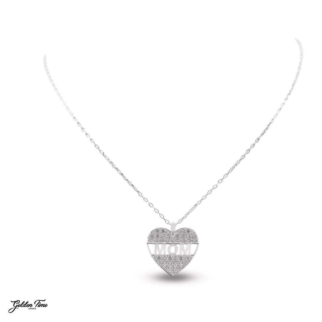CADENA CORAZÓN INFINITO MOM