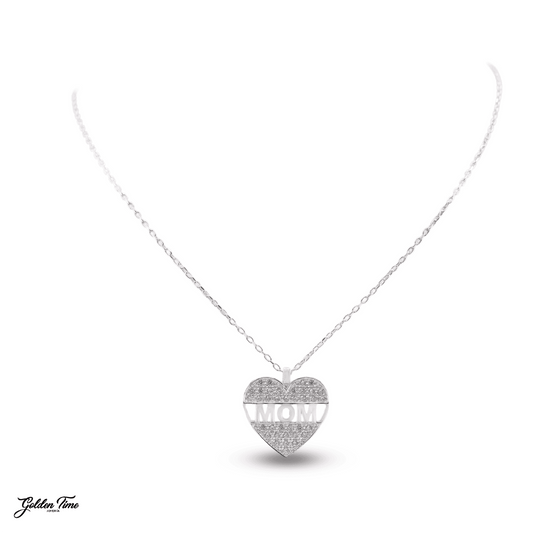 CADENA CORAZÓN INFINITO MOM