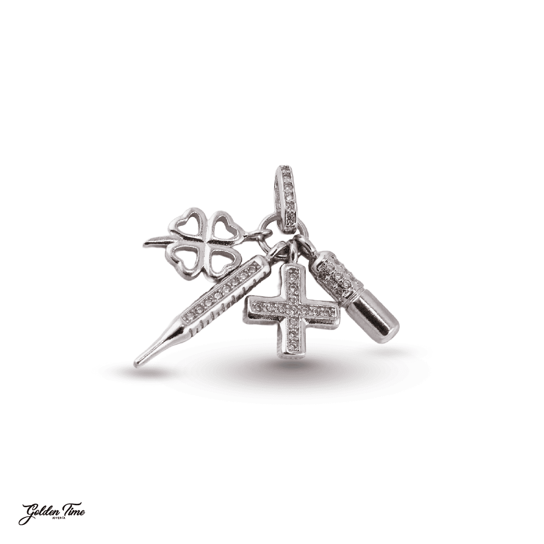 DIJE CHARM CUARTETO SALUD Y FORTUNA