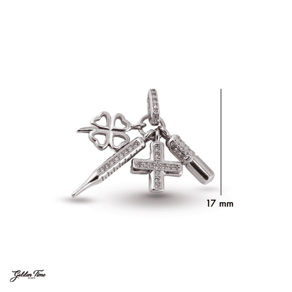 DIJE CHARM CUARTETO SALUD Y FORTUNA