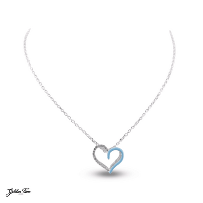 CADENA CORAZÓN ETERNO BLANCO