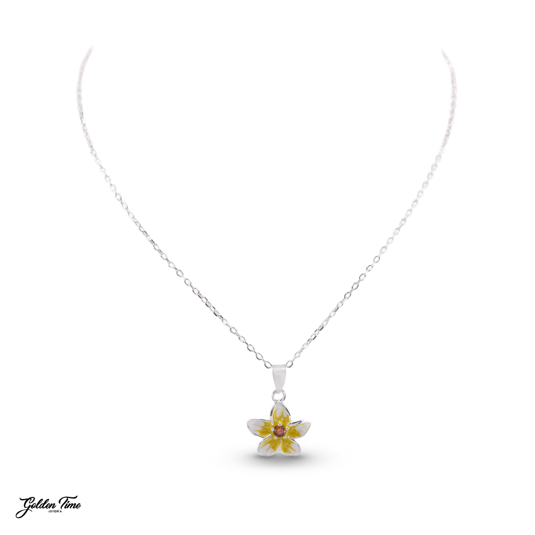 CADENA ETERNA FLOR AMARILLA