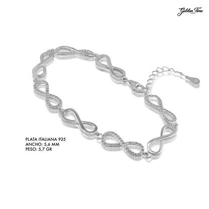 PULSERA INFINITOS REAL