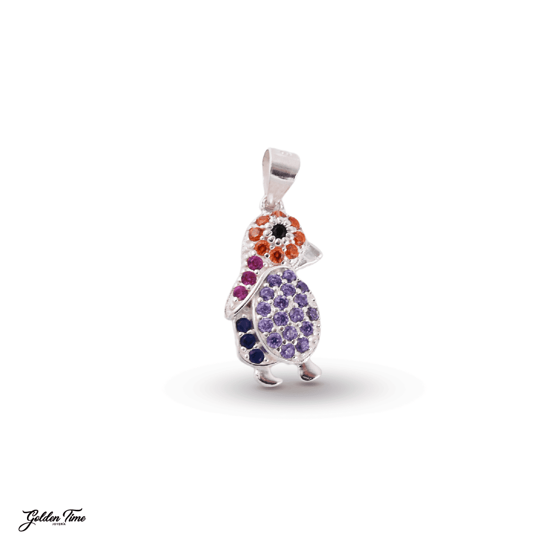 DIJE PINGÜINO MULTICOLOR ALEGRÍA