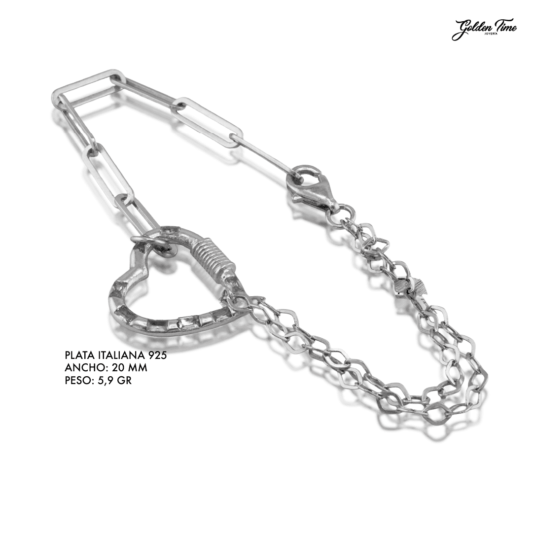 PULSERA CORAZÓN REAL