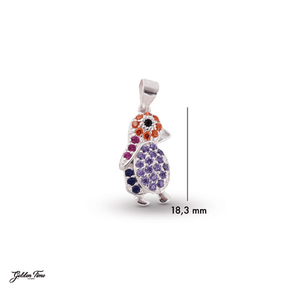 DIJE PINGÜINO MULTICOLOR ALEGRÍA