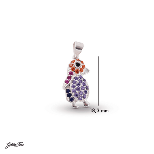 DIJE PINGÜINO MULTICOLOR ALEGRÍA