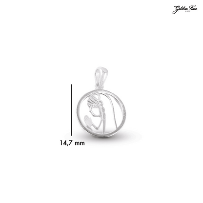 DIJE MEDALLA "VIRGEN EN ORACIÓN"