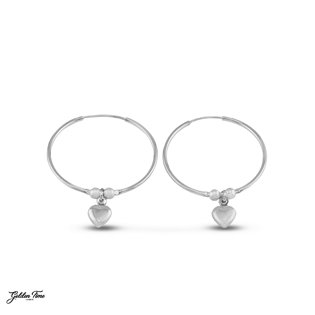 CANDONGAS CORAZÓN PLATA