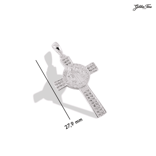 DIJE CRUCIFIJO "PROTECCIÓN DE SAN BENITO"