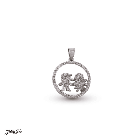 DIJE UNIÓN ETERNA PAREJA BRILLANTE