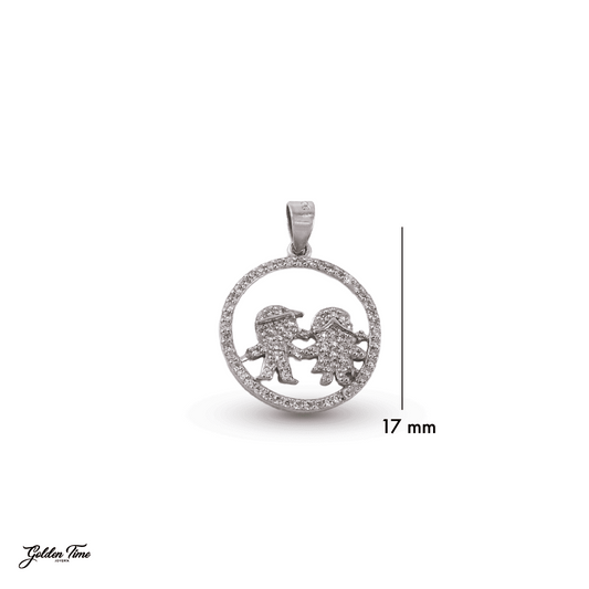 DIJE UNIÓN ETERNA PAREJA BRILLANTE