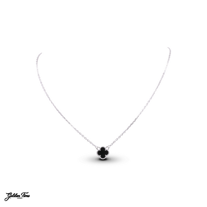 CADENA TRÉBOL ONIX ELEGANCE
