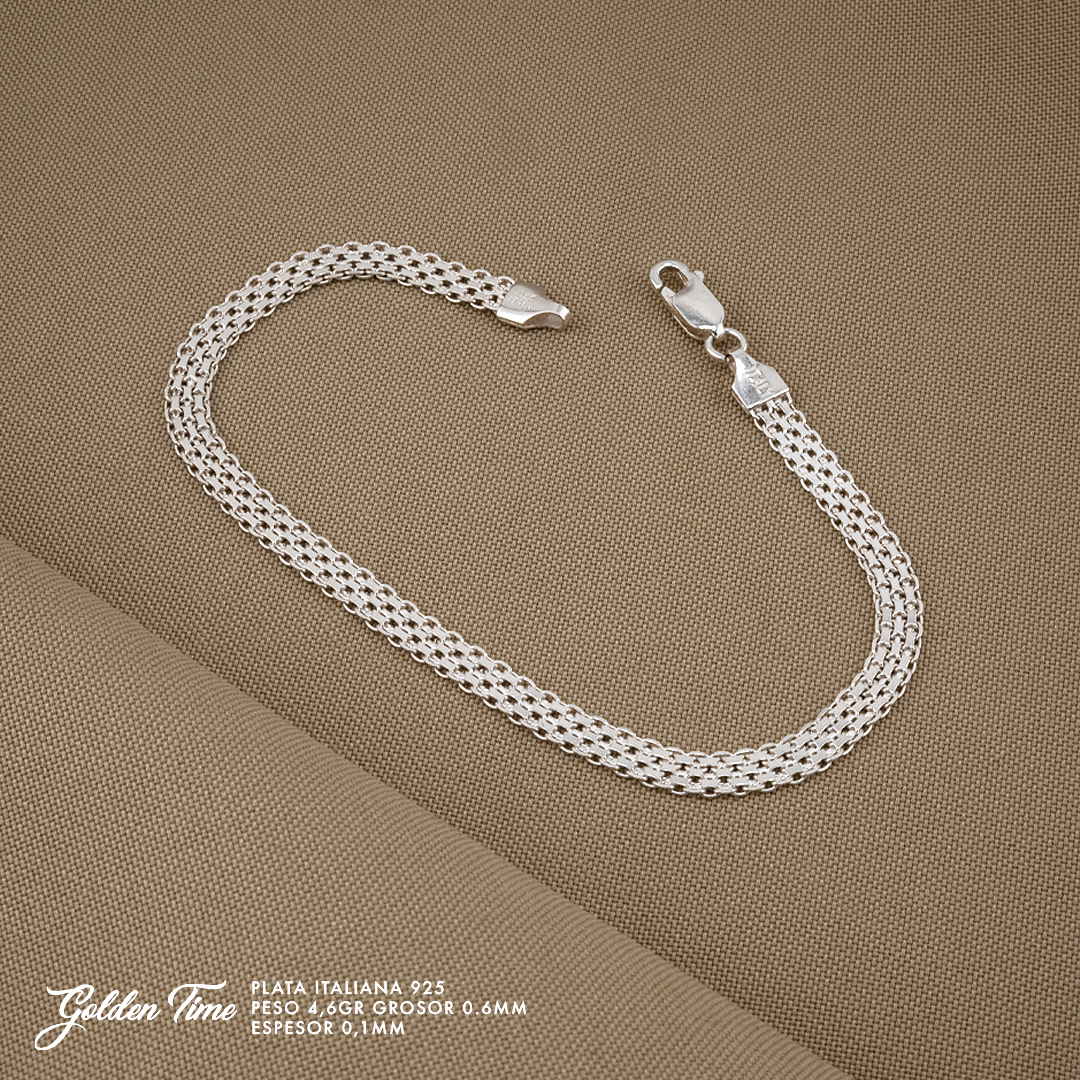 PULSERA CHINESCA PESO 4,6 GR GROSOR 0,6 MM