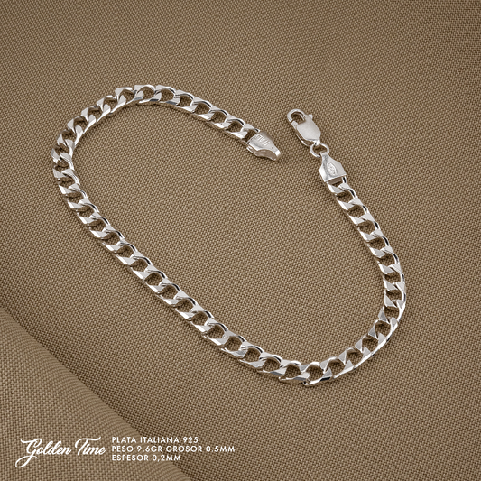 PULSERA CUBANA PESO 9,6 GR GROSOR 0,2 MM