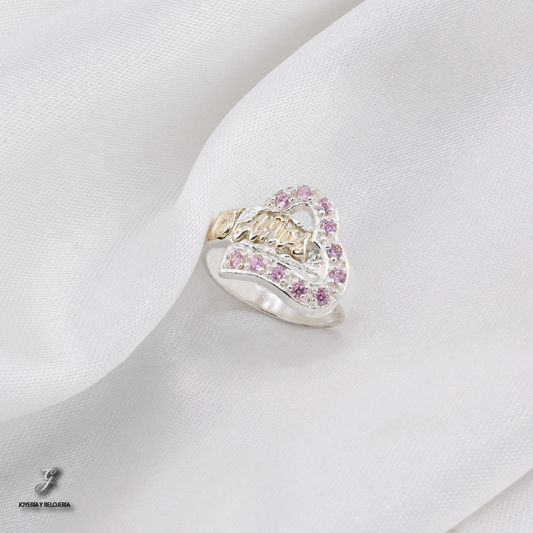 ANILLO DE XV AÑOS CORONA REAL 07