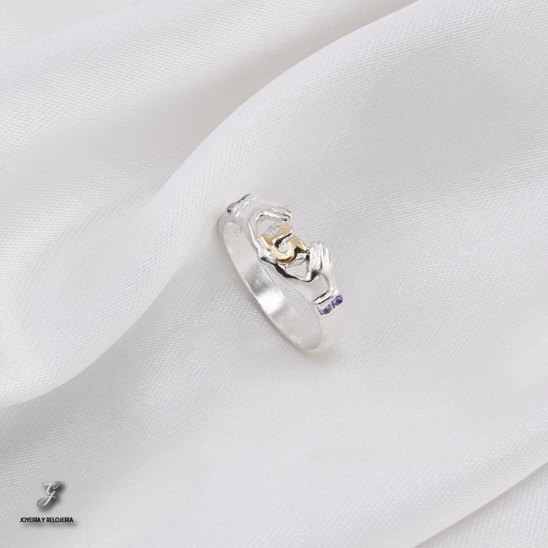 ANILLO DE XV AÑOS MANOS DE AMOR 25