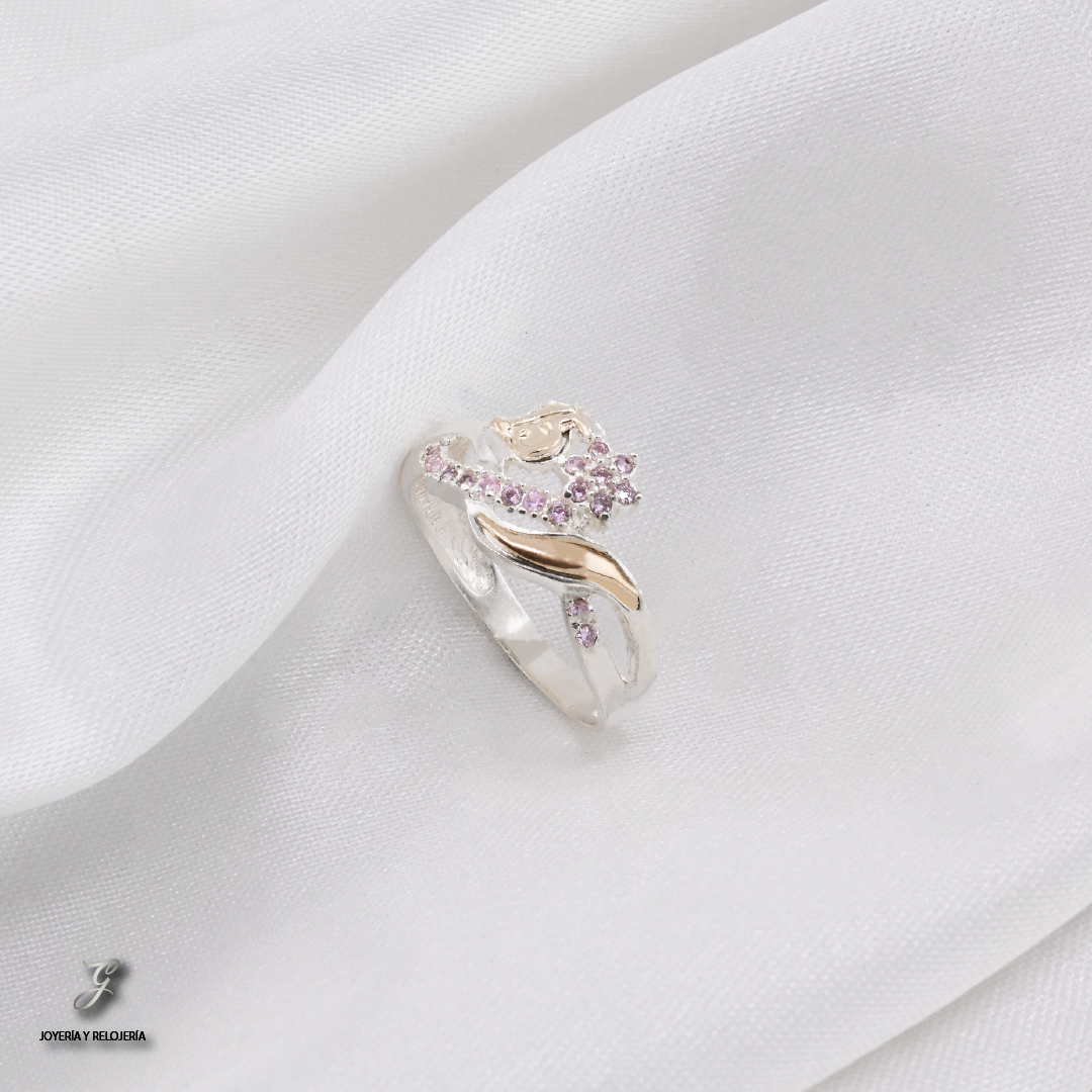 ANILLO DE XV AÑOS FLOR DE AMOR 31