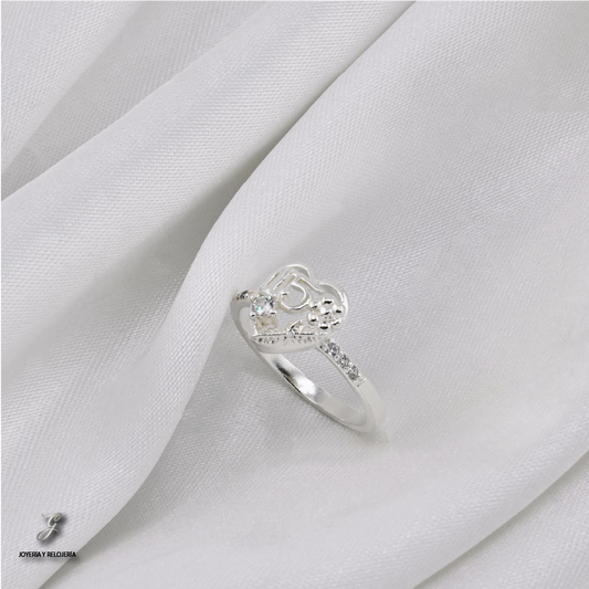 ANILLO DE XV AÑOS CORONA LUCERO 03