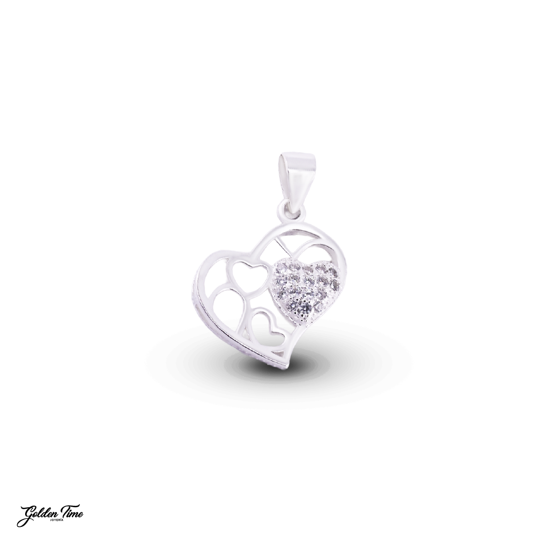DIJE CORAZÓN CHISPA AMOR