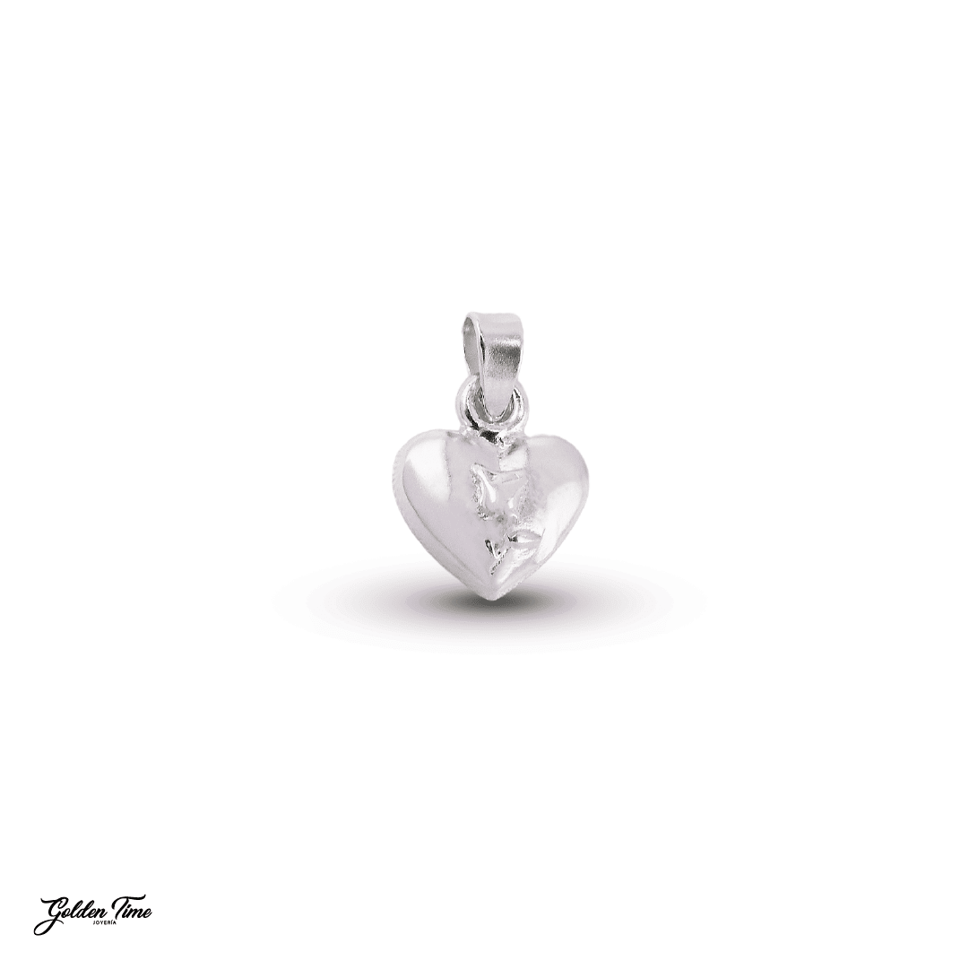 DIJE CORAZÓN "ESENCIA DE ROSA"