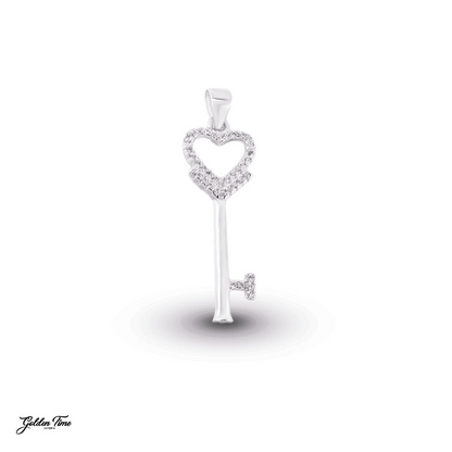 DIJE LLAVE CORAZÓN