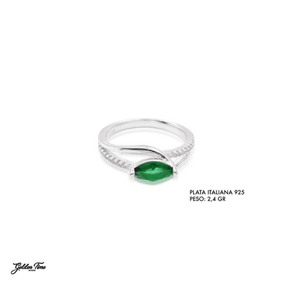 ANILLO MARQUISE VERDE