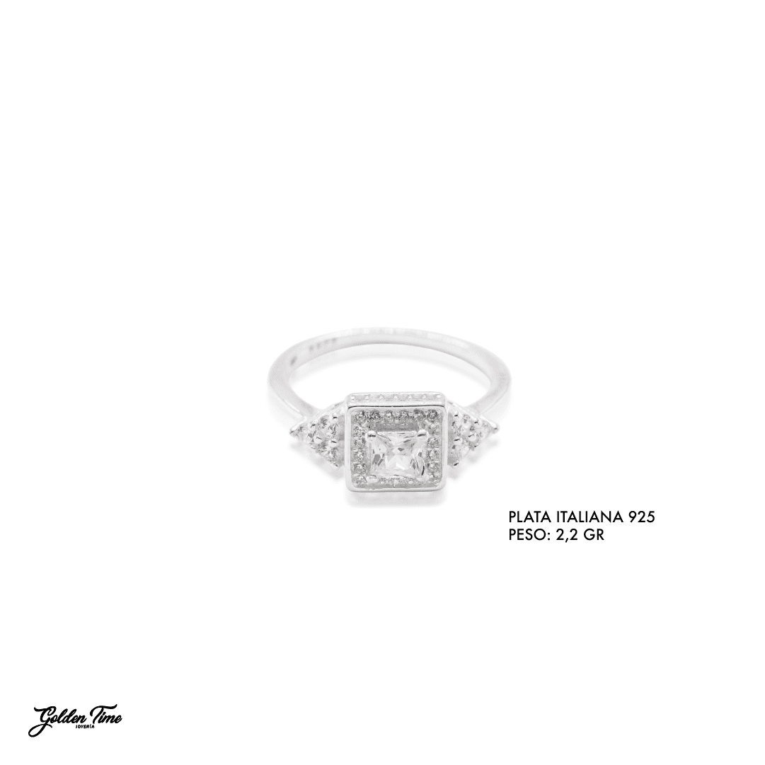 ANILLO CUADRADO REAL