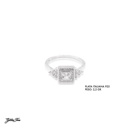 ANILLO CUADRADO REAL