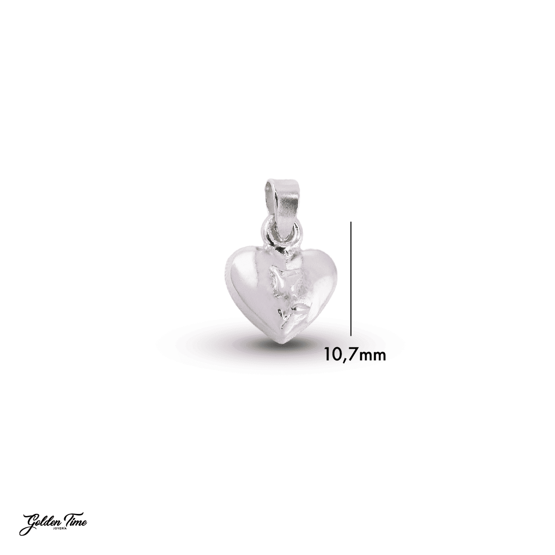 DIJE CORAZÓN "ESENCIA DE ROSA"