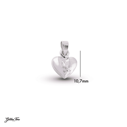 DIJE CORAZÓN "ESENCIA DE ROSA"