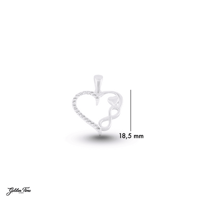 DIJE CORAZÓN INFINITO