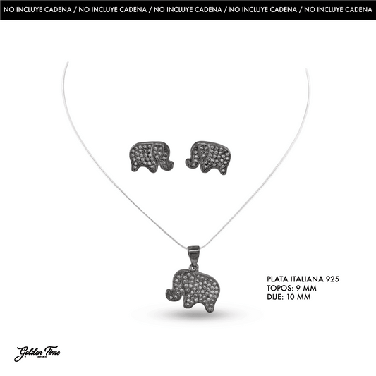 JUEGO ELEFANTE ENVEJECIDO