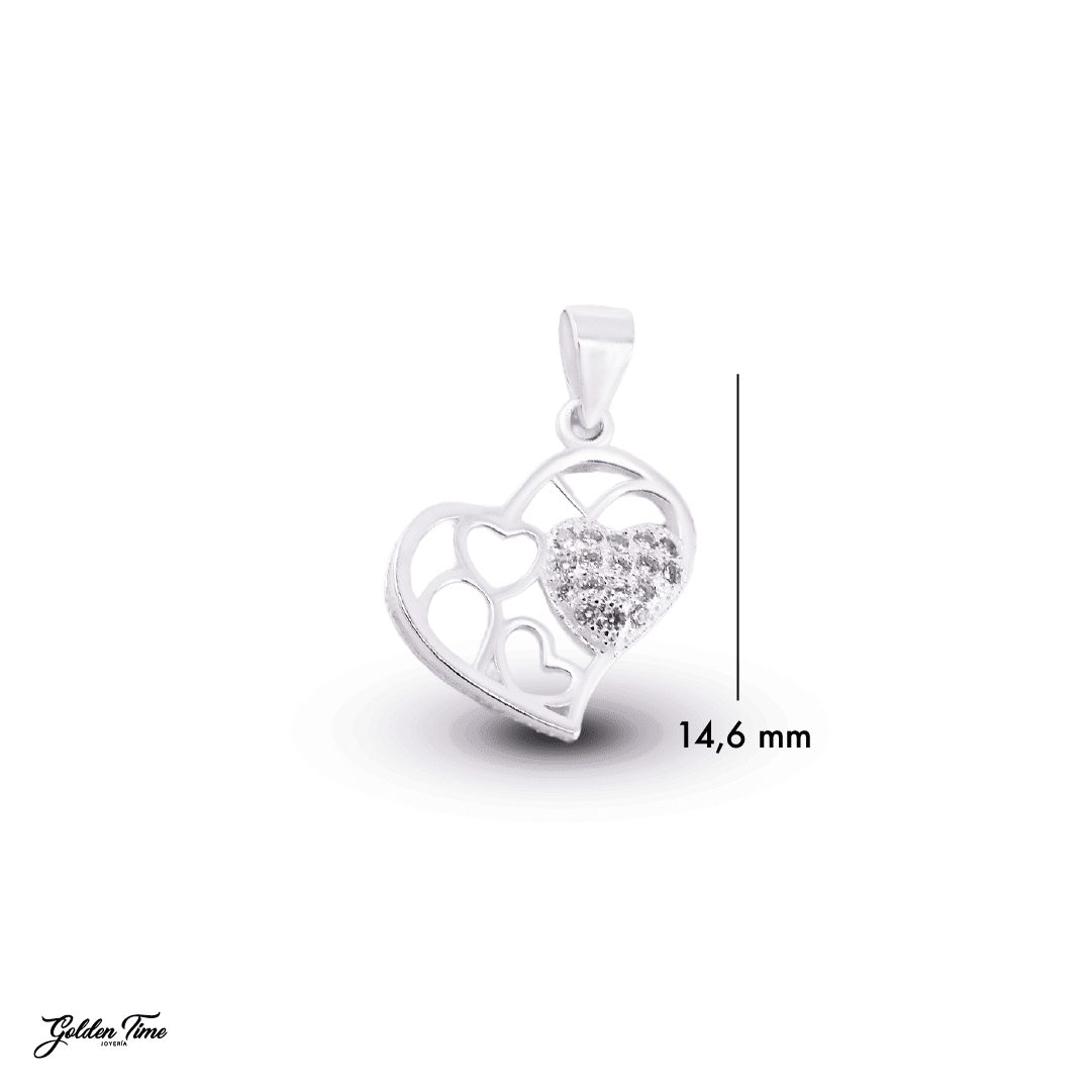 DIJE CORAZÓN CHISPA AMOR