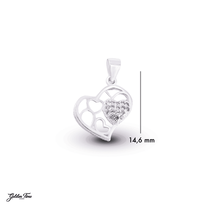 DIJE CORAZÓN CHISPA AMOR
