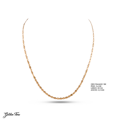 CADENA 50 CM PESO 3,4 GR ANCHO 2,2 MM
