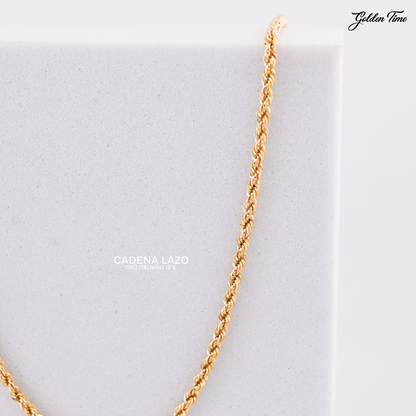 CADENA LAZO 60 CM PESO 3,8 GR ANCHO 2 MM