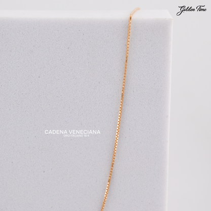 CADENA VENECIANA PESO 2,3 GR 50 CM 0,7 MM