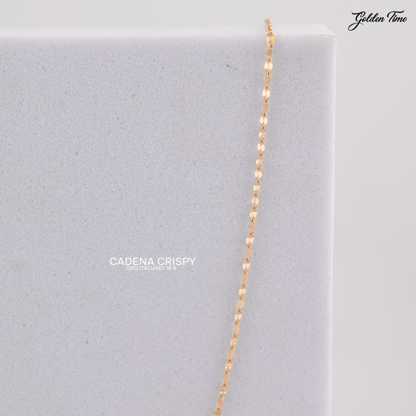 CADENA CRISPY 50 CM PESO 1,1 GR ANCHO 1,3 MM