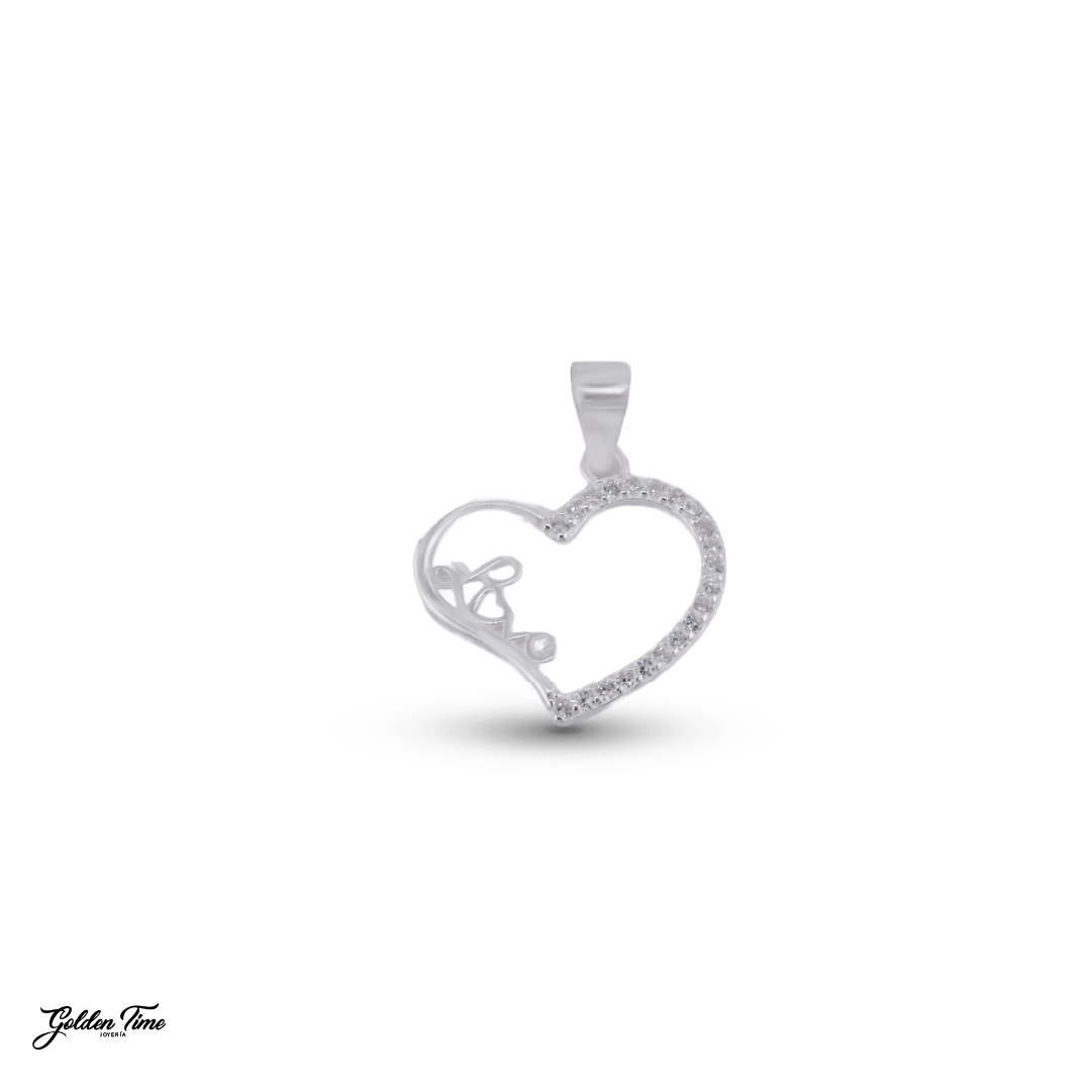 DIJE CORAZÓN LOVE