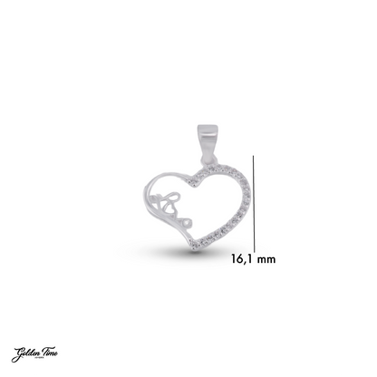 DIJE CORAZÓN LOVE