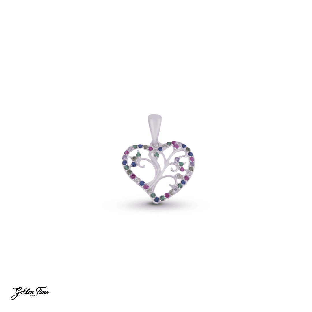 DIJE CORAZÓN RAMAS
