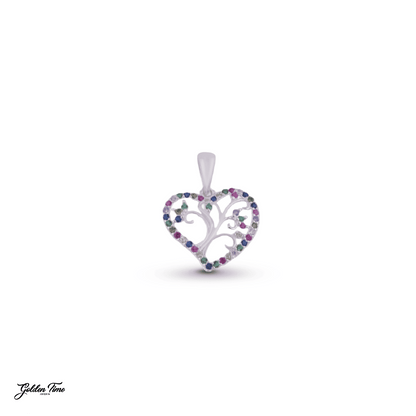 DIJE CORAZÓN RAMAS