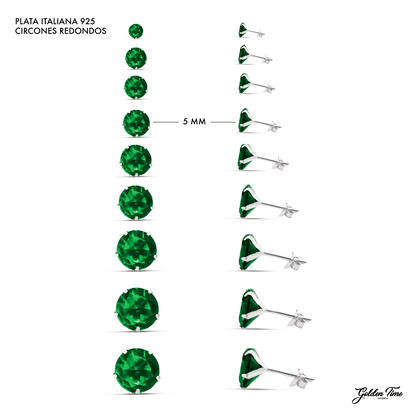 CIRCONES REDONDOS COLOR VERDE