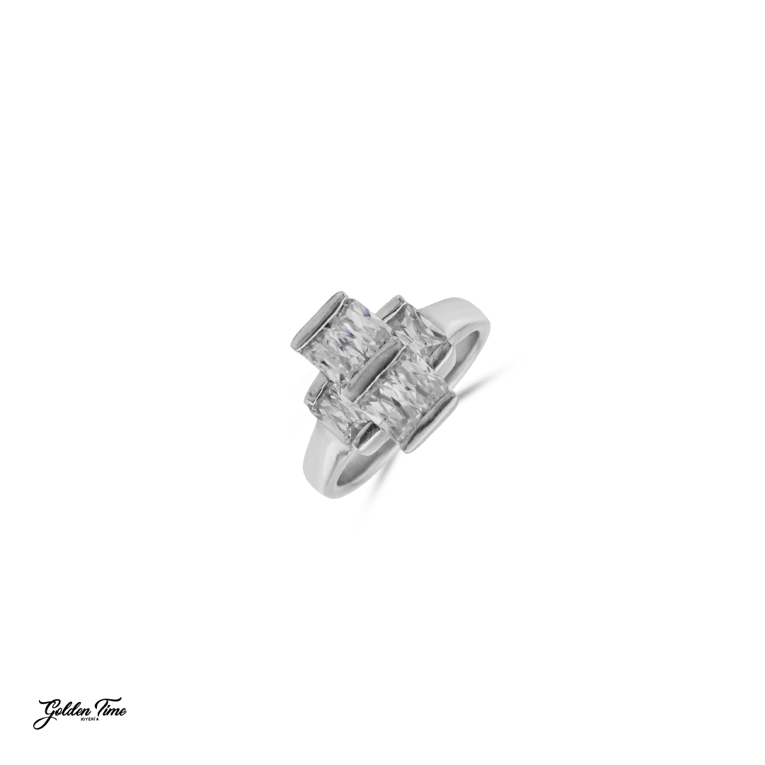 ANILLO TRÍO CUADRADO