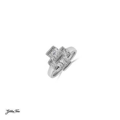 ANILLO TRÍO CUADRADO