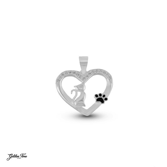DIJE CORAZÓN GATUNO