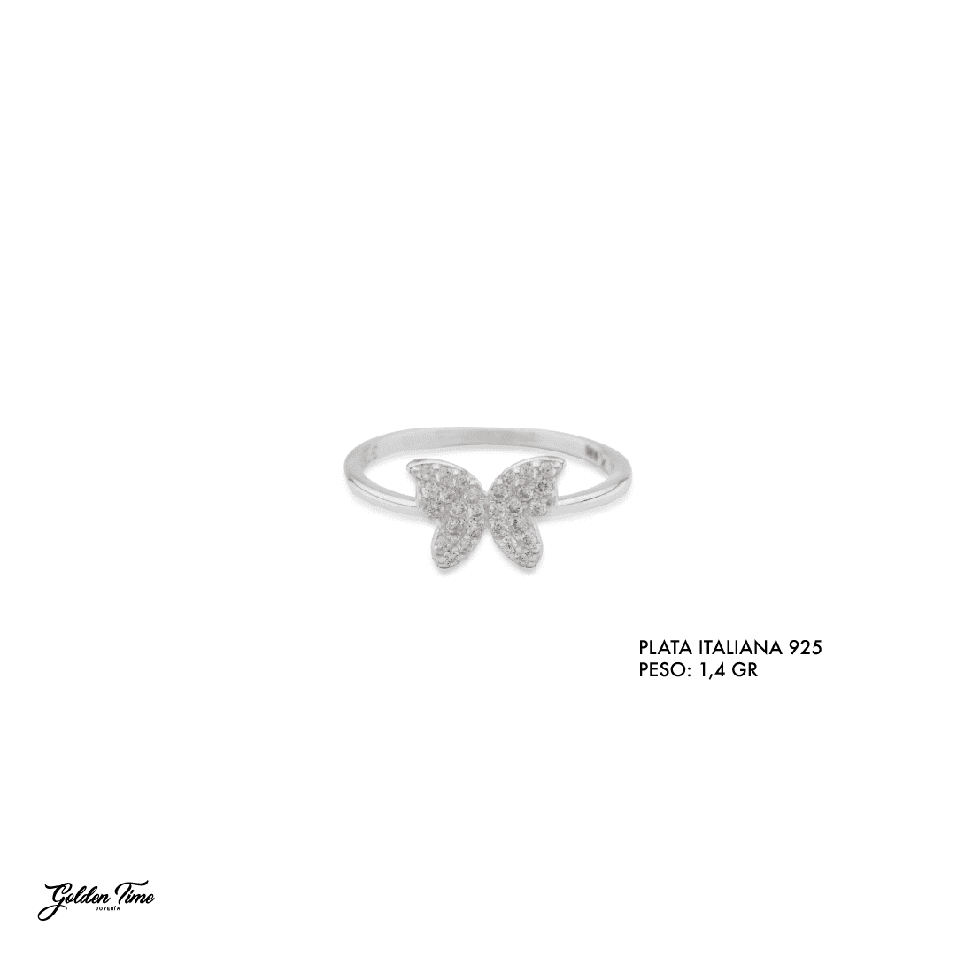 ANILLO MARIPOSA BRILLO